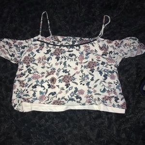flower off the shoulder top